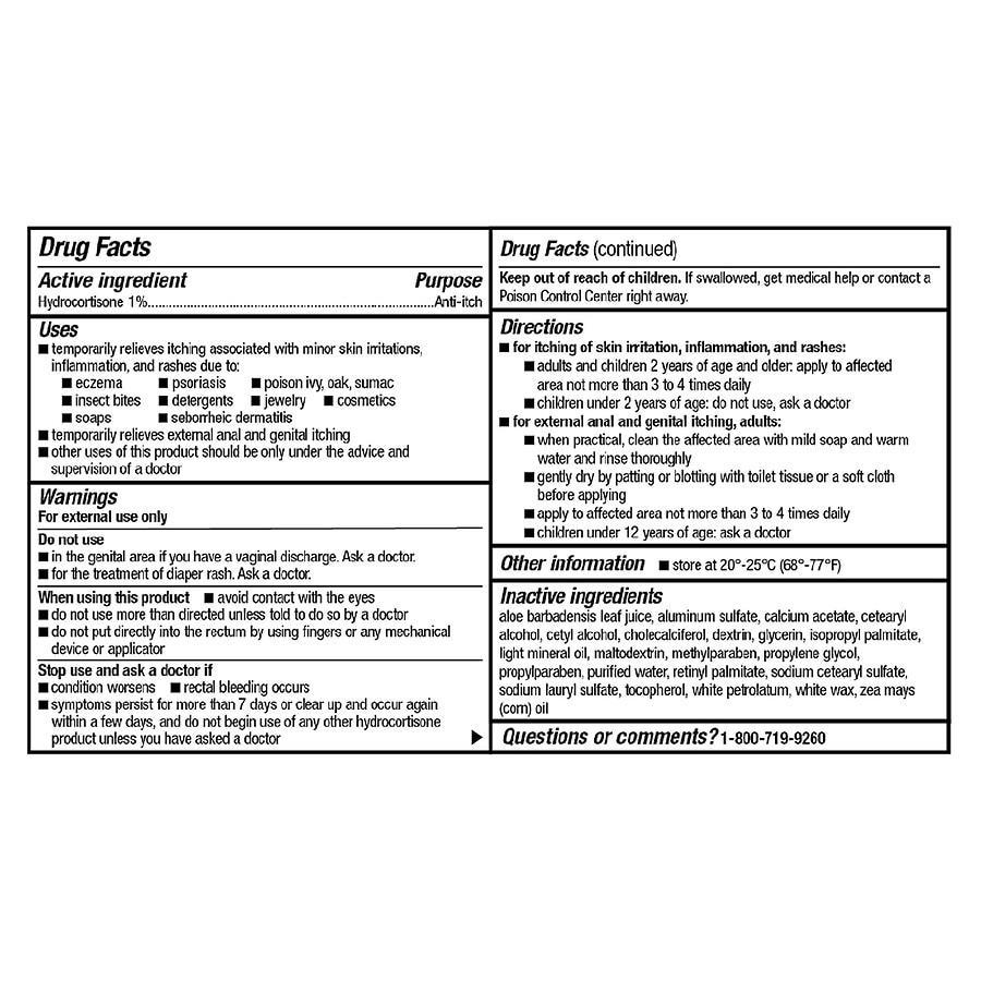 商品Walgreens|Hydrocortisone 1 Percent Anti-Itch Cream Plus 10 Moisturizers,价格¥71,第6张图片详细描述