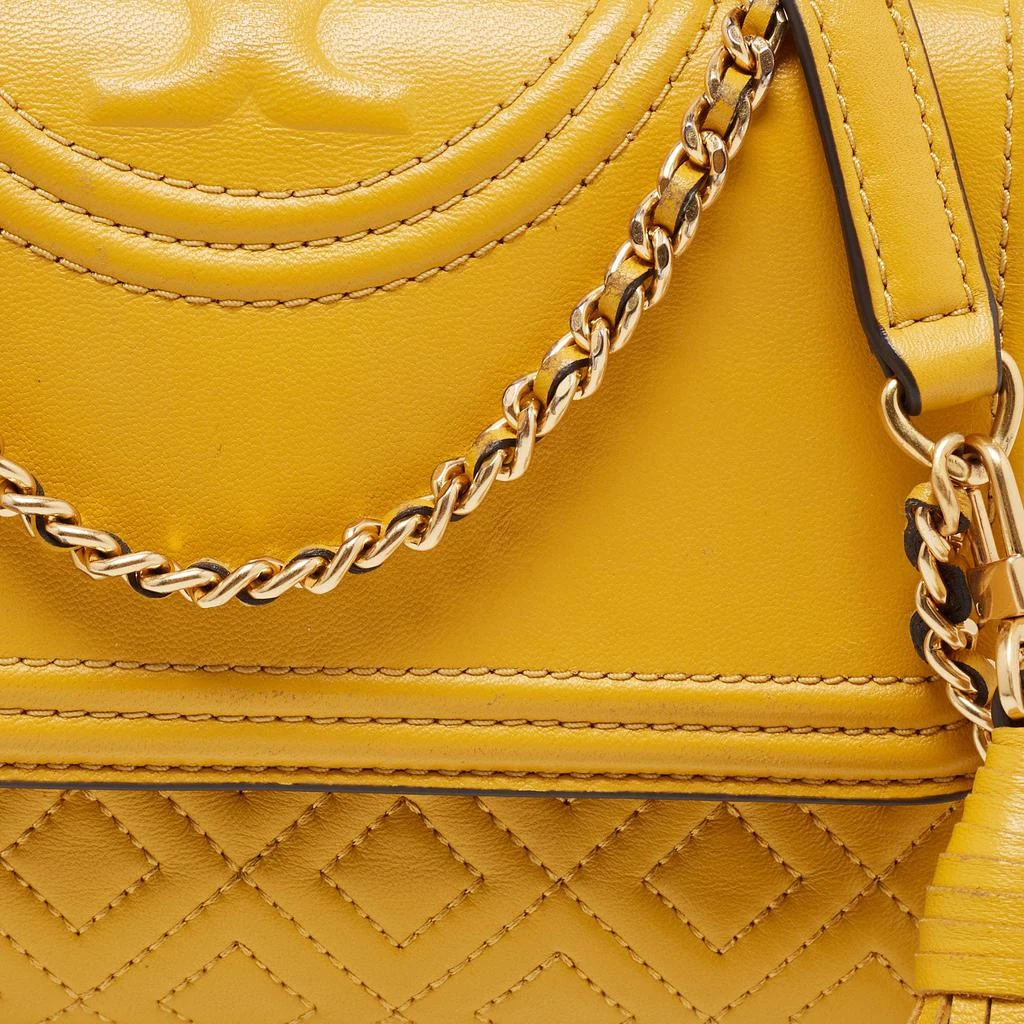 Tory Burch Yellow Leather Small Fleming Crossbody Bag 商品