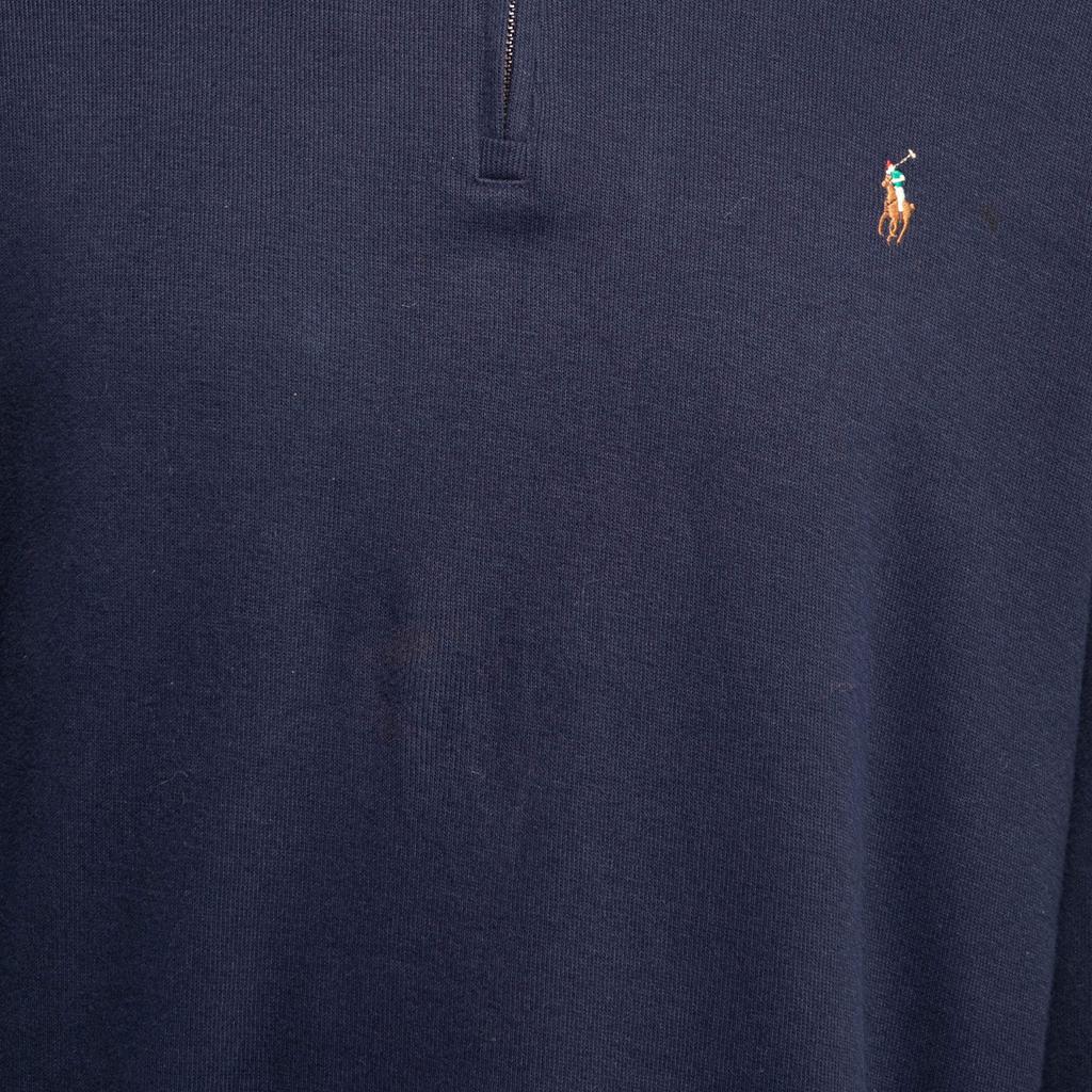 商品[二手商品] Ralph Lauren|Polo Ralph Lauren Navy Blue Estate Rib Knit Half Zip Jumper XL,价格¥1456,第5张图片详细描述