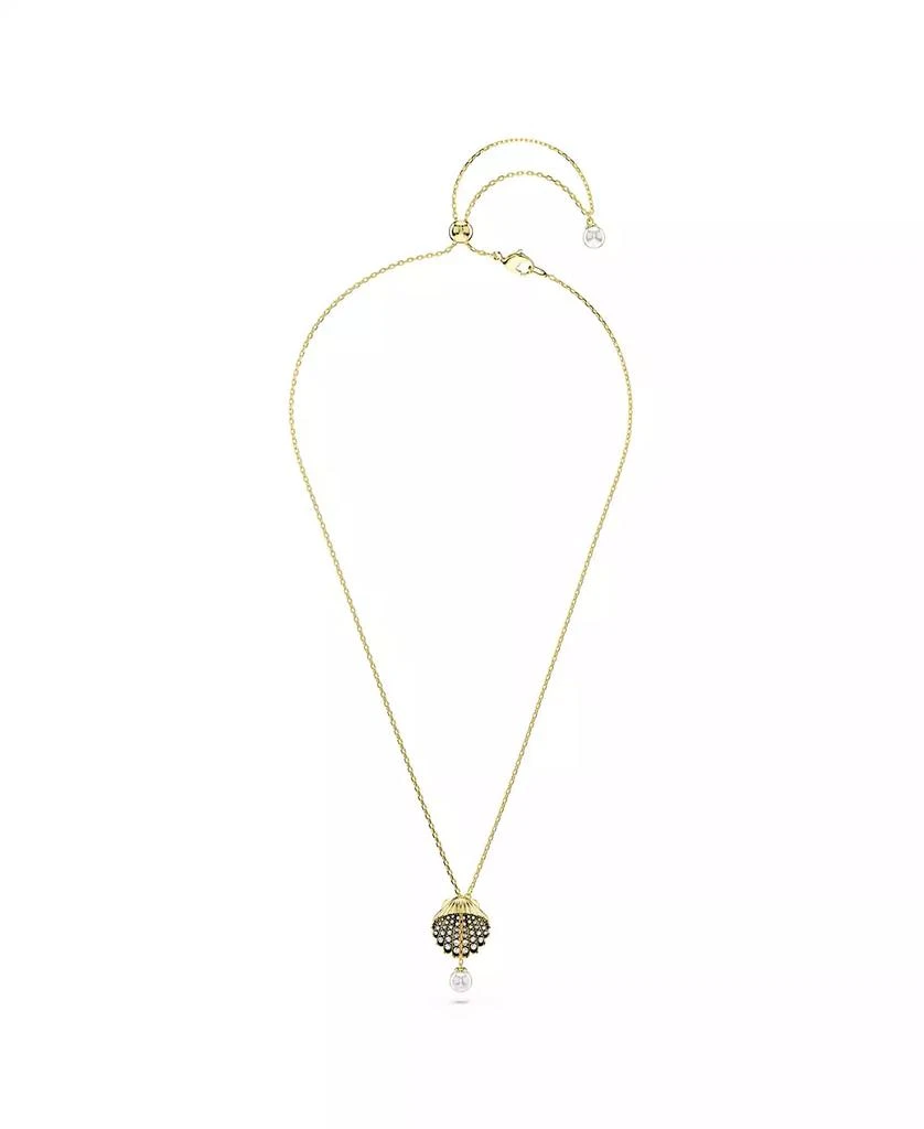 商品Swarovski|Crystal Swarovski Imitation Pearl, Shell, White, Gold-Tone Idyllia Y Pendant Necklace,价格¥1474,第2张图片详细描述
