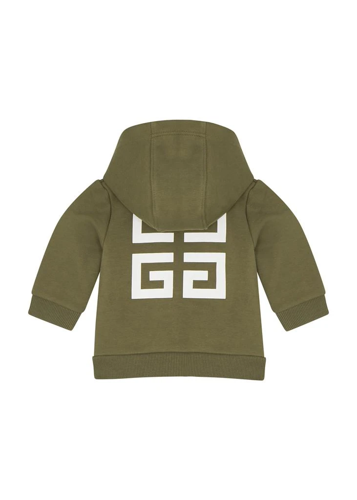 商品Givenchy|KIDS Green logo hooded jersey sweatshirt (6-18 months),价格¥992,第2张图片详细描述