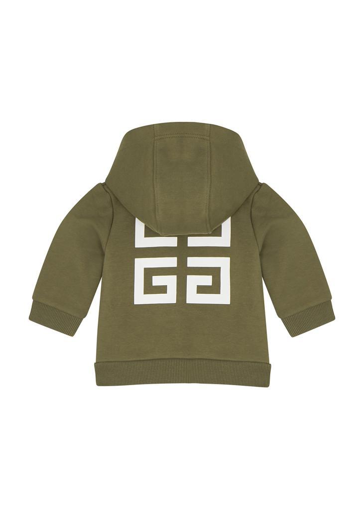 商品Givenchy|KIDS Green logo hooded jersey sweatshirt (6-18 months),价格¥1569,第4张图片详细描述