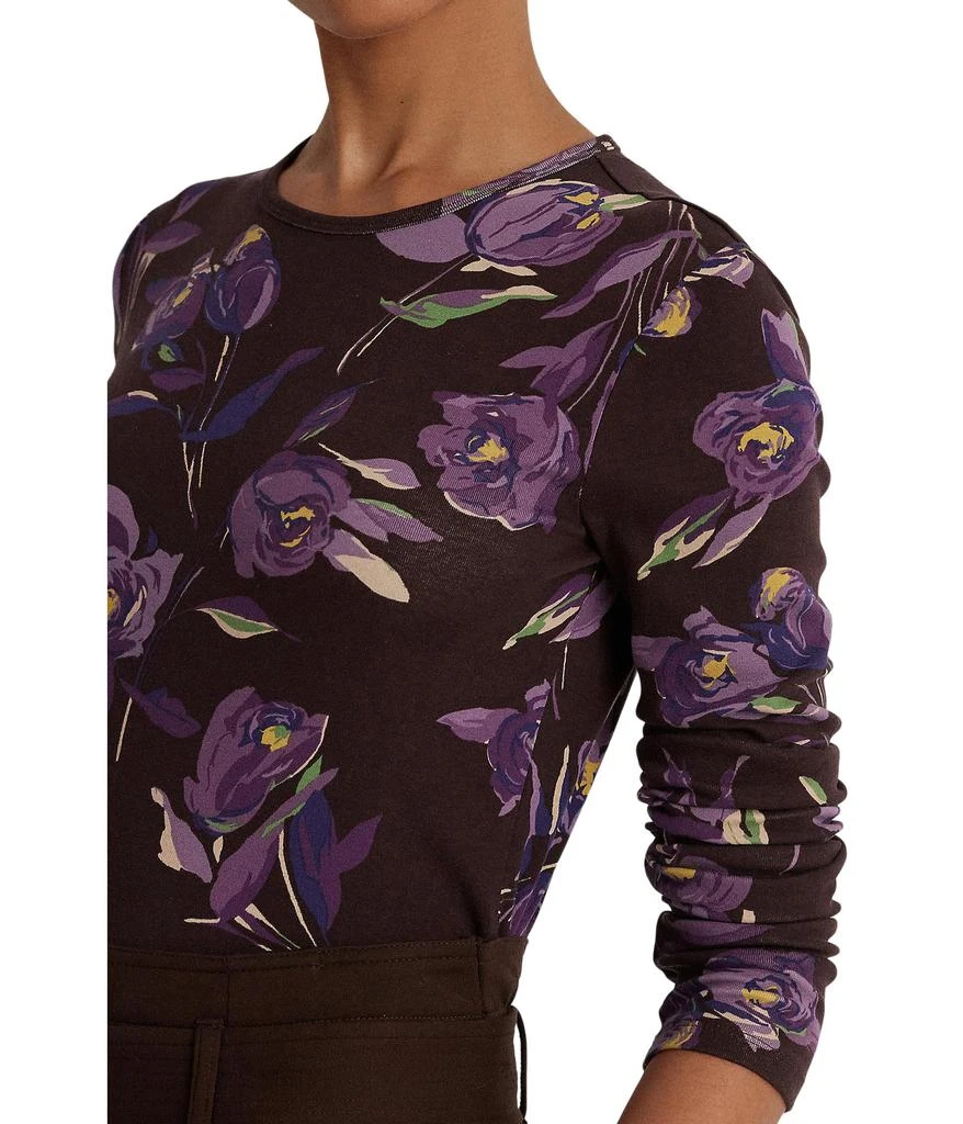 商品Ralph Lauren|Floral Cotton Long-Sleeve Tee,价格¥521,第3张图片详细描述