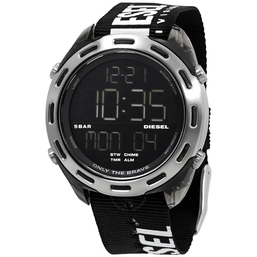 商品Diesel|Crusher Quartz Analog-Digital Black Dial Men's Watch DZ1914,价格¥445,第1张图片