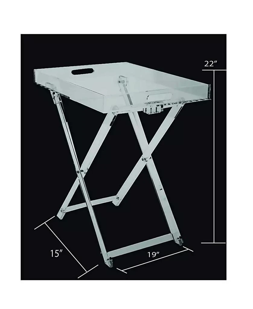 商品DesignStyles|Acrylic Folding Tray Table,价格¥895,第3张图片详细描述