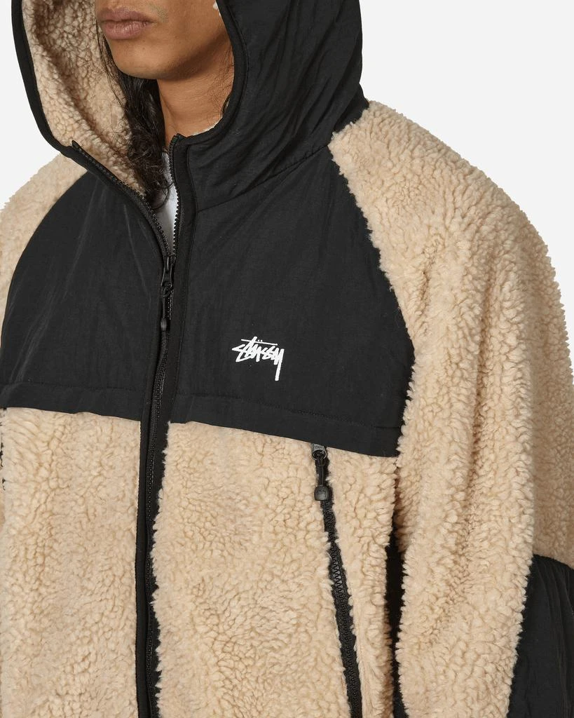 商品STUSSY|Sherpa Paneled Hooded Jacket Beige,价格¥1636,第5张图片详细描述