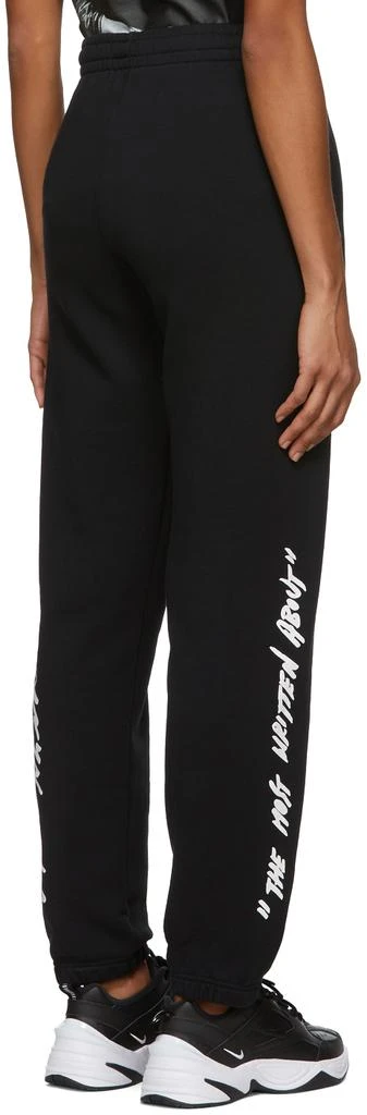 商品Off-White|Black Monalisa Slim Lounge Pants,价格¥1884,第3张图片详细描述