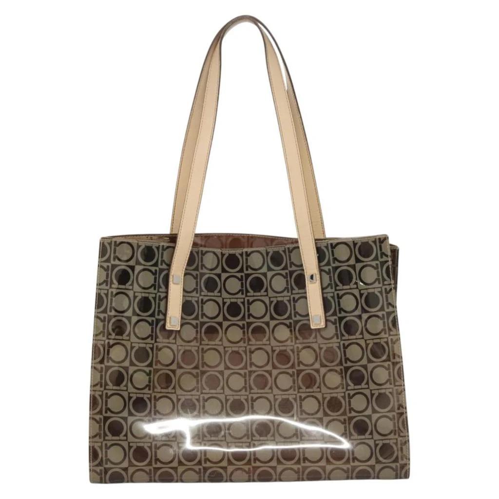商品[二手商品] Salvatore Ferragamo|Gancini Shopping Vinyl Shoulder Bag (Pre-Owned),价格¥3138,第1张图片