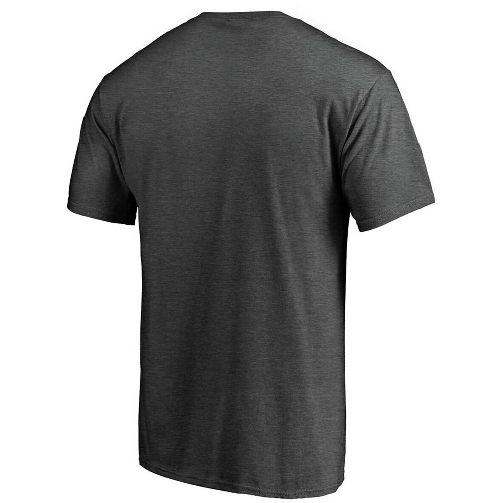Men's Big and Tall Charcoal New York Mets Heart Soul T-shirt商品第2张图片规格展示