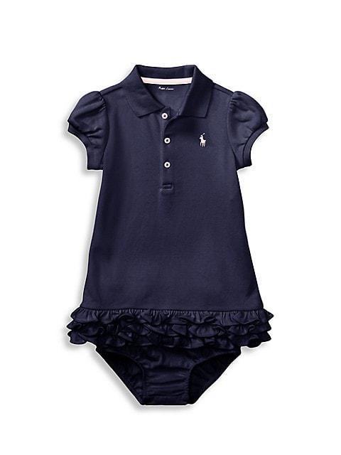 商品Ralph Lauren|Baby Girl's 2-Piece Cupcake Polo Dress & Bloomers Set,价格¥319,第1张图片