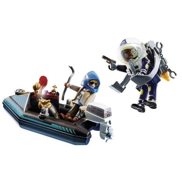 Playmobil Police Jet Pack with Boat (70782)商品第2张图片规格展示