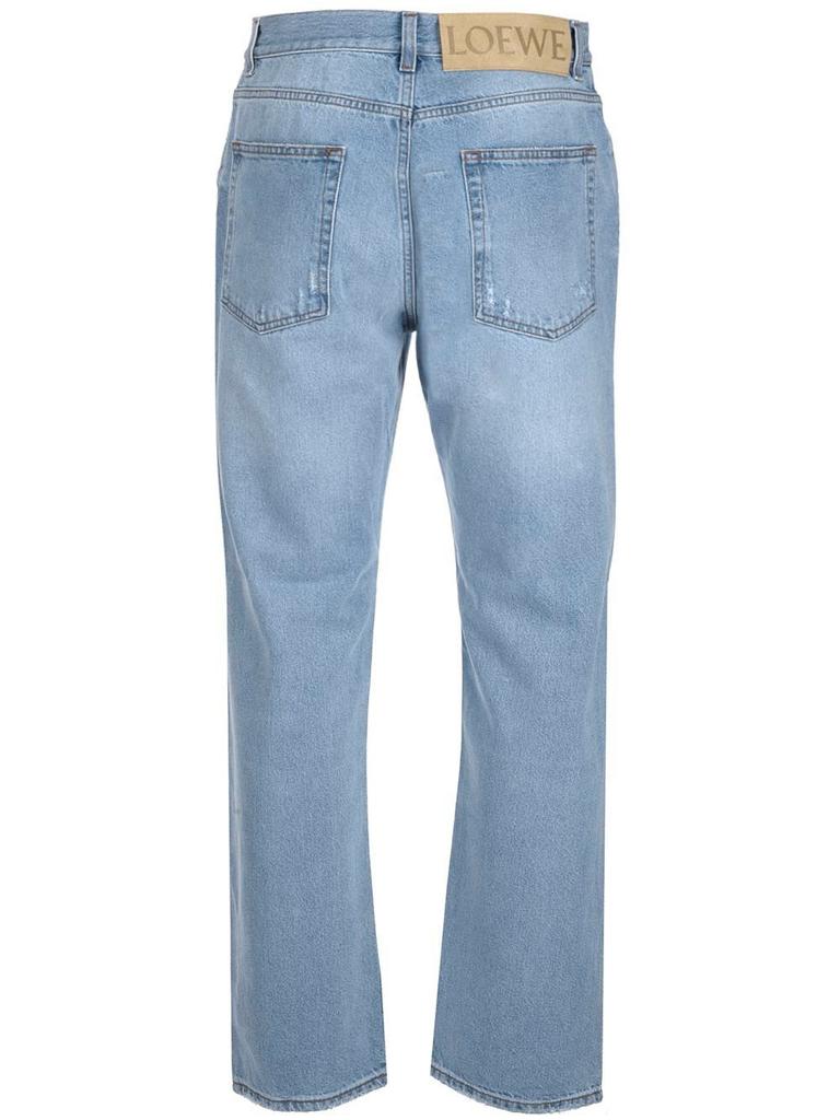 Loewe Men's  Light Blue Other Materials Jeans商品第2张图片规格展示