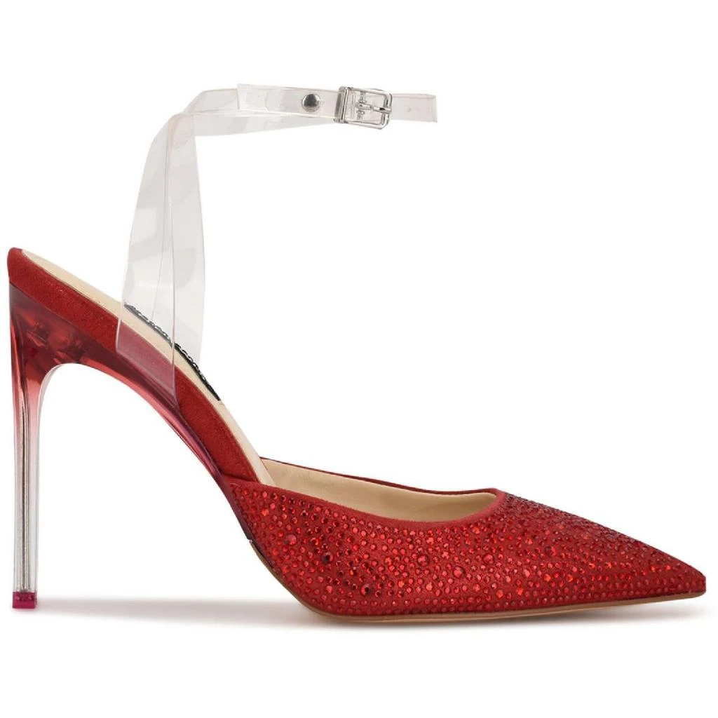 商品Nine West|Nine West Womens Sparkel 5 Rhinestone Ankle Strap Pumps,价格¥372,第2张图片详细描述