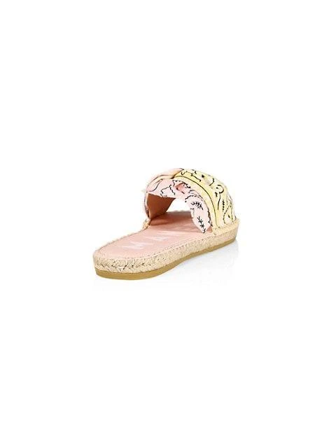 商品MANEBÍ|Bow Bandana-Print Canvas Espadrille Slides,价格¥271,第3张图片详细描述