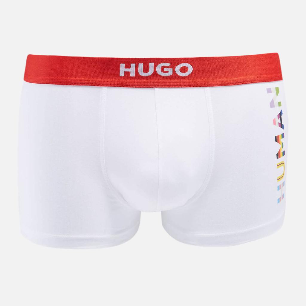 HUGO Bodywear Men's Pride Trunks - White商品第1张图片规格展示