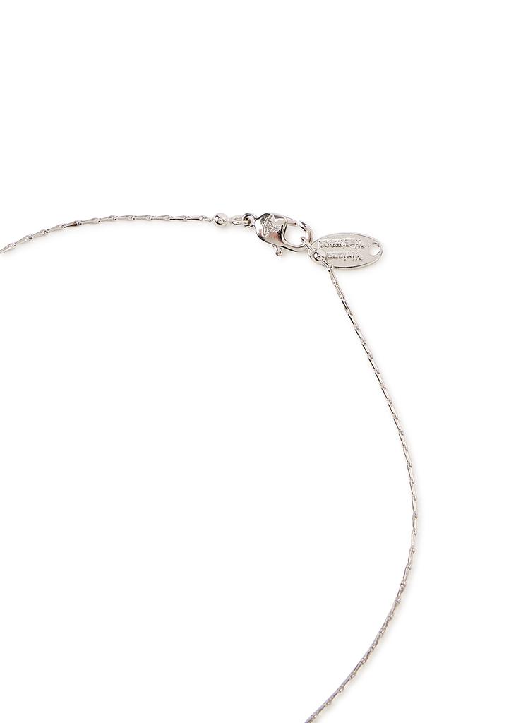 Glenda Bas Relief silver-tone orb necklace商品第3张图片规格展示