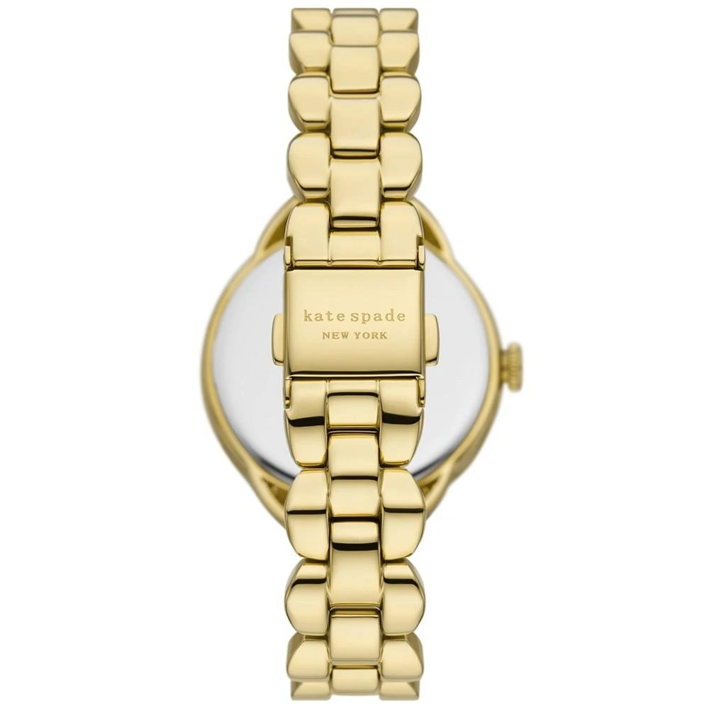 商品Kate Spade|Women's Morningside Three Hand Gold-Tone Stainless Steel Watch 34mm,价格¥1717,第3张图片详细描述