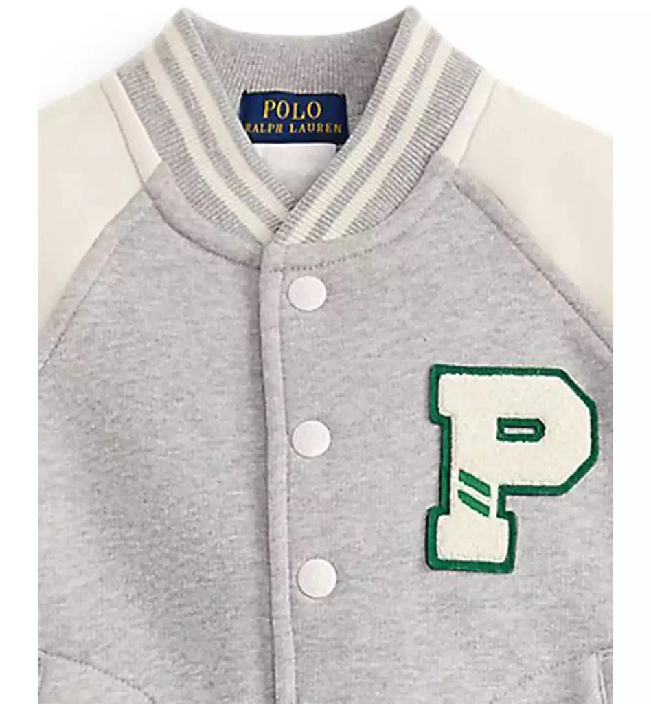 商品Ralph Lauren|Toddler and Little Boys 2-Piece Fleece Baseball Jacket and Jogger Pants Set,价格¥410,第3张图片详细描述