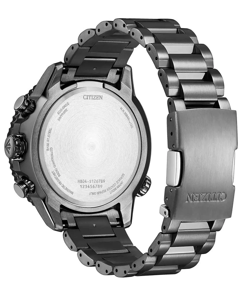 商品Citizen|Men's Chronograph Promaster Navihawk Gray-Tone Stainless Steel Bracelet Watch 48mm,价格¥4428,第3张图片详细描述