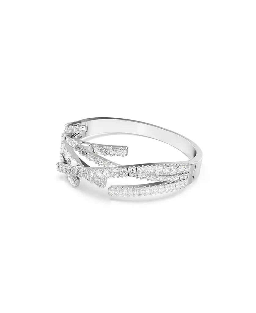 商品Swarovski|Swaroski Matrix  Rhodium Plated Bangle,价格¥3310,第2张图片详细描述