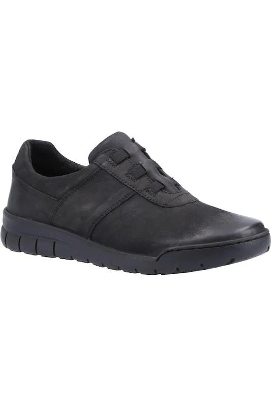 商品Fleet & Foster|Fleet & Foster Womens/Ladies Cristianos Leather Sneakers (Black),价格¥365,第1张图片