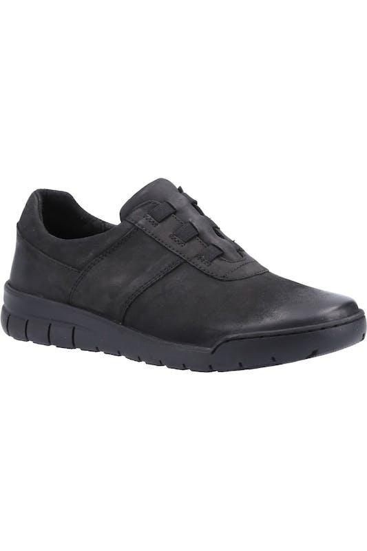 商品Fleet & Foster|Fleet & Foster Womens/Ladies Cristianos Leather Sneakers (Black),价格¥345,第1张图片