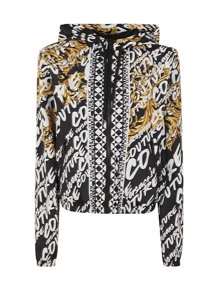 商品Versace|Versace Jeans Couture Baroque Printed Zip-Up Jacket,价格¥1833,第1张图片