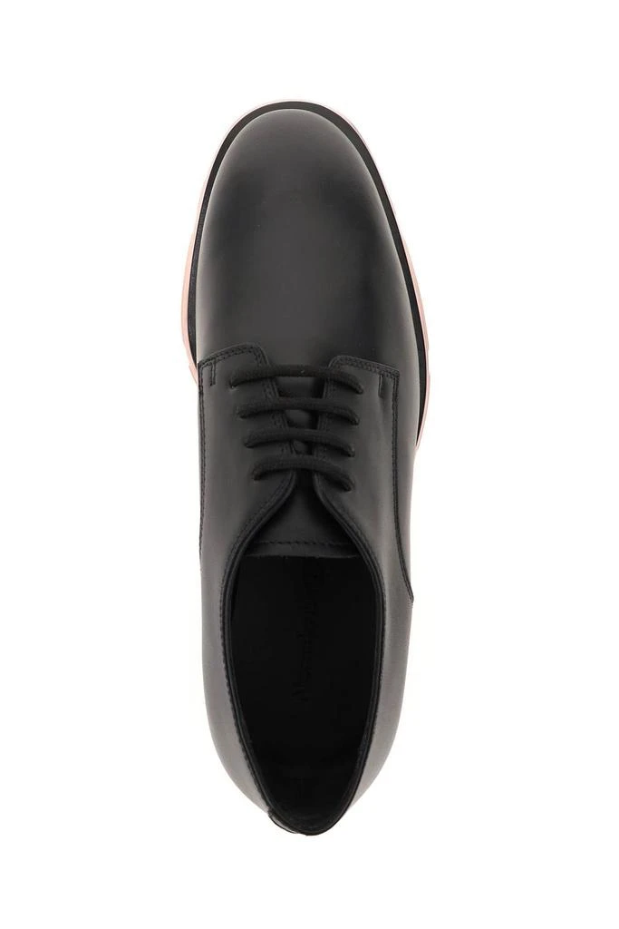 商品Alexander McQueen|SLIM TREAD LEATHER DERBY SHOES,价格¥4325,第3张图片详细描述