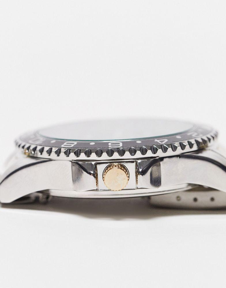 Brave Soul chunky bracelet watch in gold and silver商品第4张图片规格展示