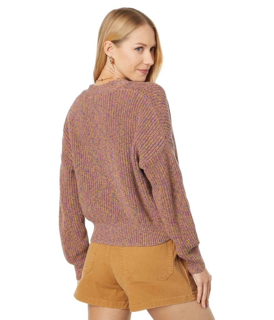 商品Madewell|Marled Greywood Crop Cardigan Sweater,价格¥360,第2张图片详细描述