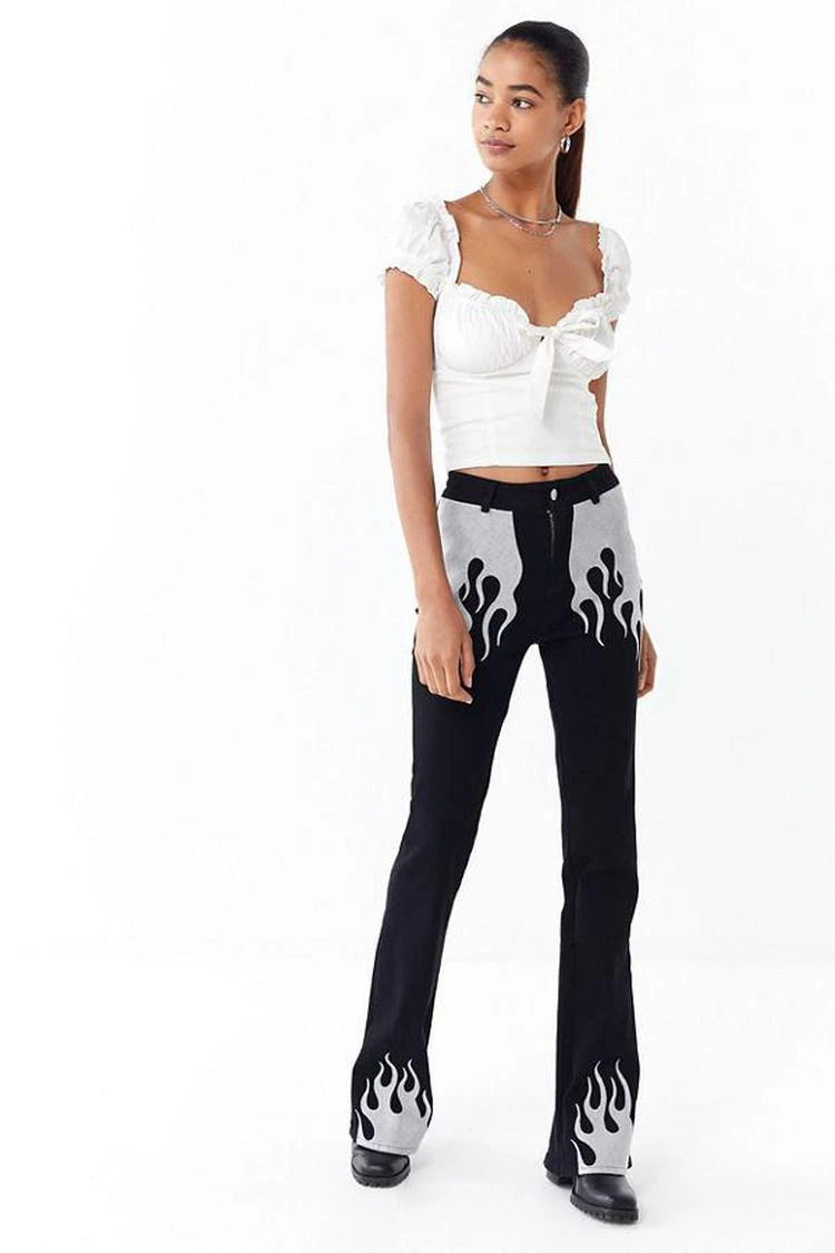 商品I.AM.GIA|I.AM.GIA Quinni High-Rise Flame Flare Jean,价格¥592,第1张图片
