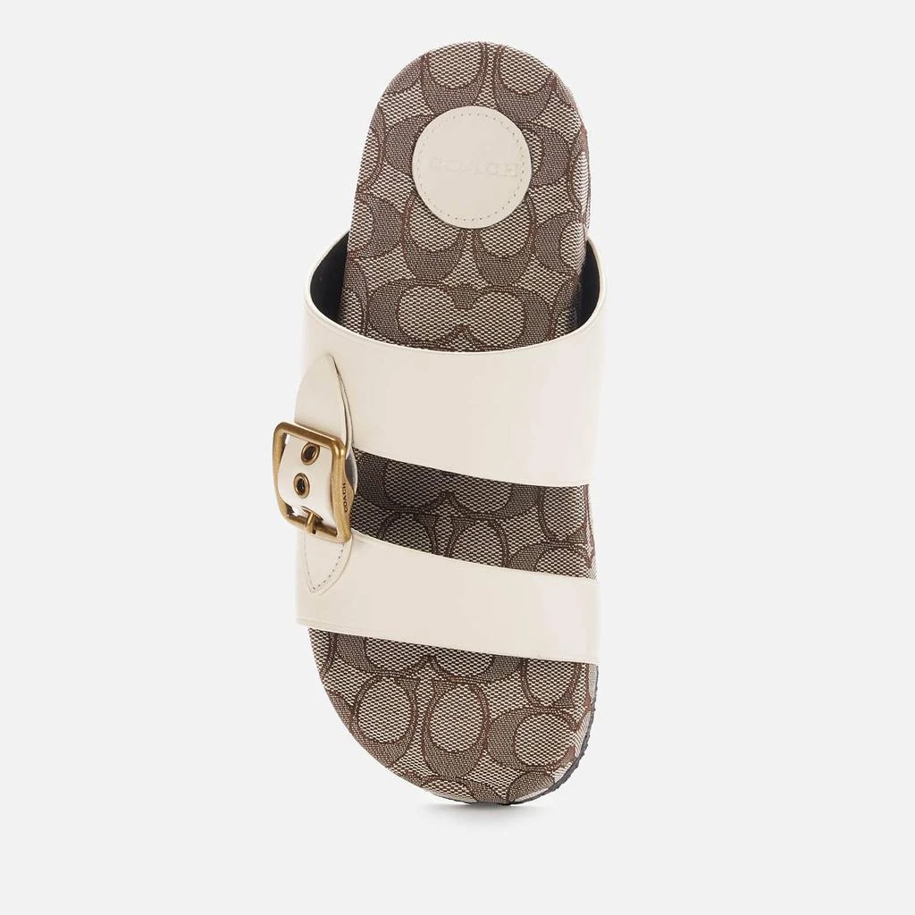 商品Coach|Coach Women's Addison Double Strap Sandals - Chalk,价格¥881,第3张图片详细描述