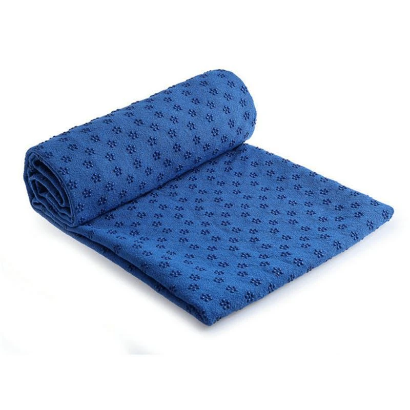 商品Jupiter Gear|Premium Absorption Hot Yoga Mat Towel With Slip-Resistant Grip Dots Dark Blue,价格¥265,第1张图片