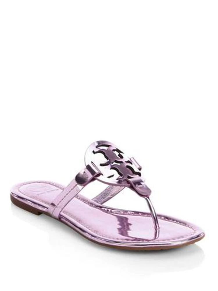 商品Tory Burch|Tory Burch - Miller Leather Thong Sandals,价格¥1115,第1张图片