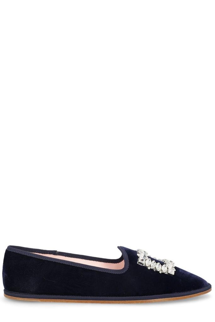 Roger Vivier Viv' Slippers Embroidered Buckle Loafers商品第1张图片规格展示