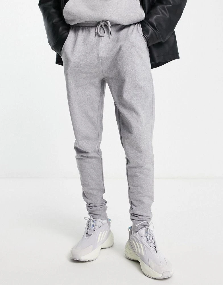 商品ASOS|ASOS DESIGN skinny joggers in grey marl,价格¥126,第3张图片详细描述