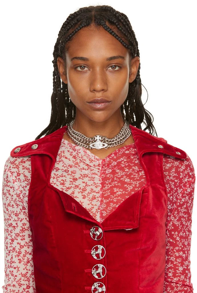 商品Vivienne Westwood|Silver Graziella Choker,价格¥2535,第2张图片详细描述