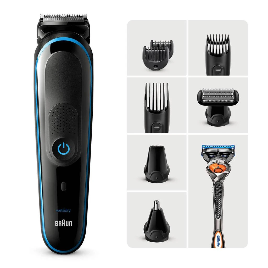 商品Braun|Braun 9-in-1 All-in-one Trimmer 5 MGK5280, Black/Blue,价格¥423,第1张图片