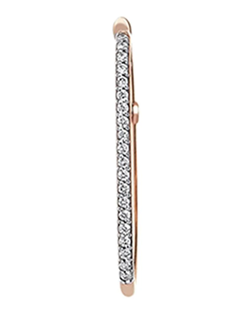 商品Kismet by Milka|Rock'n Charm 14k Rose Gold Diamond Hook Hoop Earring, Single,价格¥6014,第1张图片