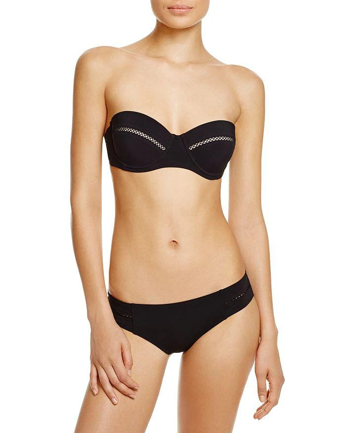 商品Tory Burch|Lattice Trim Bandeau Underwire Bikini Top - 100% Exclusive,价格¥417,第2张图片详细描述