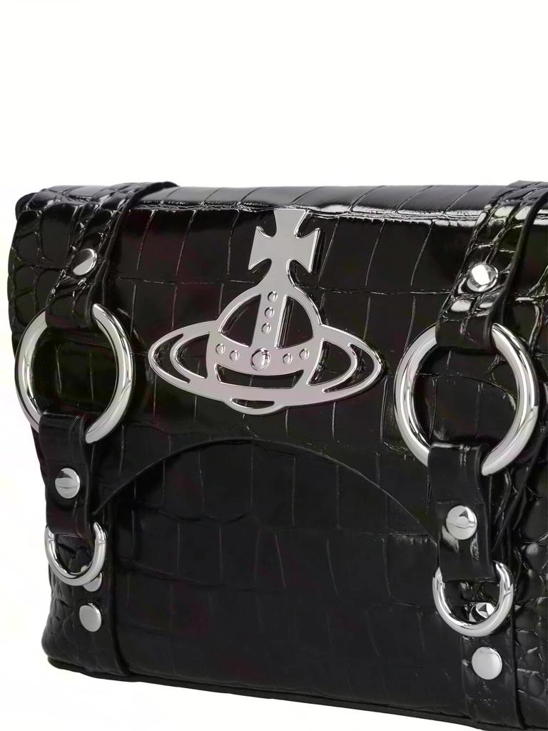 商品Vivienne Westwood|Kim Croc Embossed Leather Crossbody Bag,价格¥5217,第3张图片详细描述