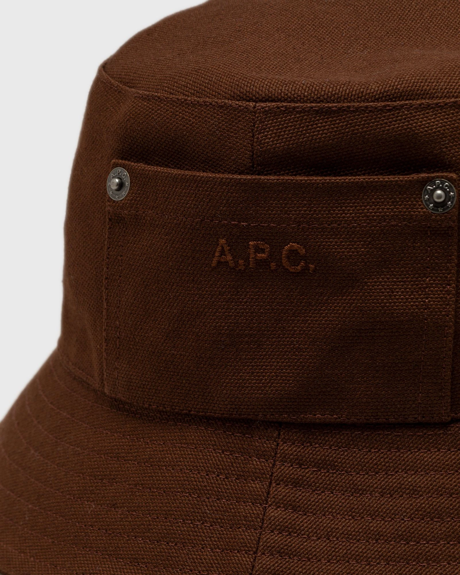 商品A.P.C.|A.P.C. 男士帽子 COCPRM24125CAJ 棕色,价格¥779,第4张图片详细描述