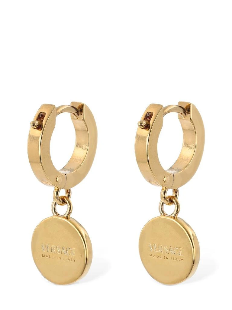 商品Versace|Medusa Crystal Charm Hoop Earrings,价格¥4009,第3张图片详细描述