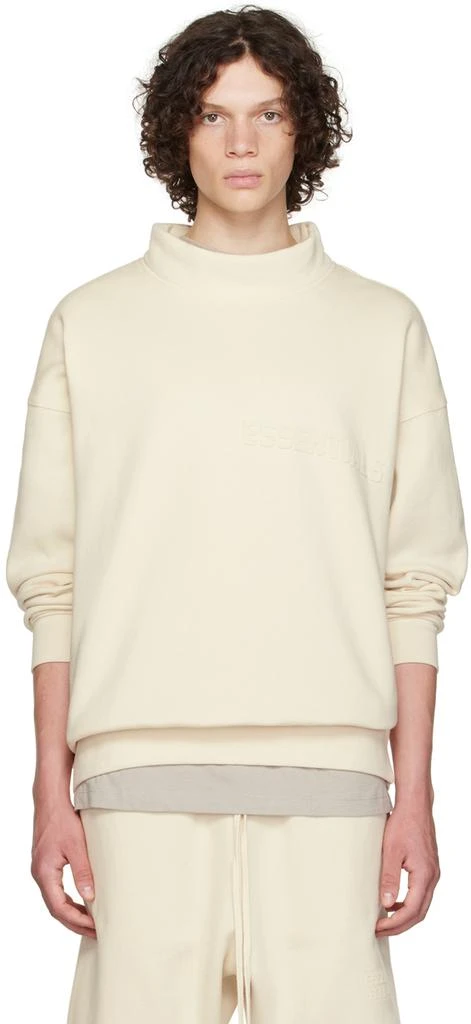 商品Essentials|Off-White Mock Neck Sweatshirt,价格¥632,第1张图片
