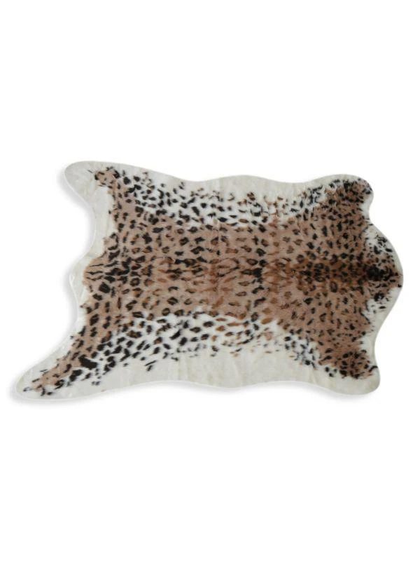 商品Luxe Faux Fur|Leopard Print Faux Fur Rug,价格¥709,第1张图片