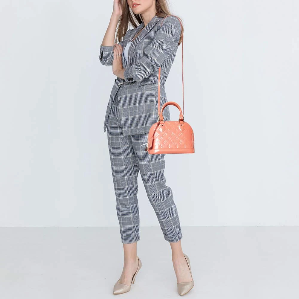 商品[二手商品] Louis Vuitton|Louis Vuitton Rose Litchi Monogram Vernis Alma BB Bag,价格¥8348,第2张图片详细描述