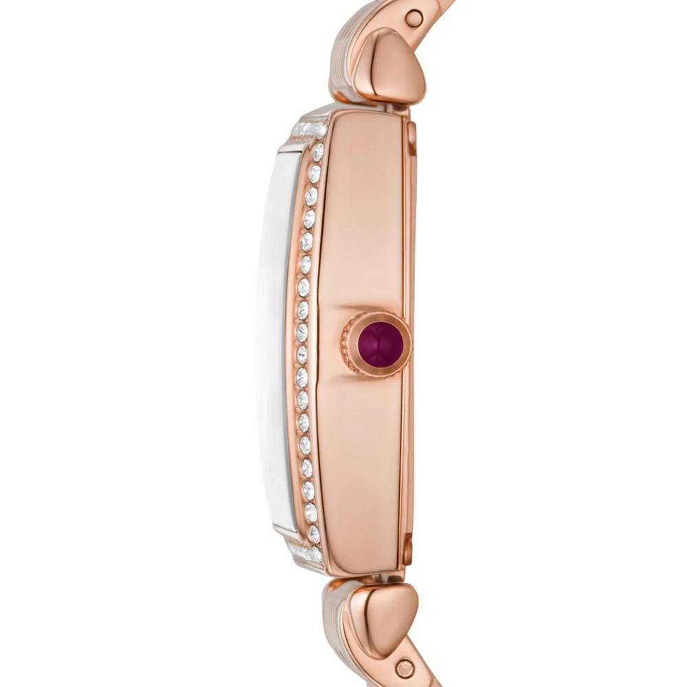 商品Emporio Armani|Women's Rose Gold-Tone Stainless Steel Bracelet Watch 26mm,价格¥2807,第2张图片详细描述