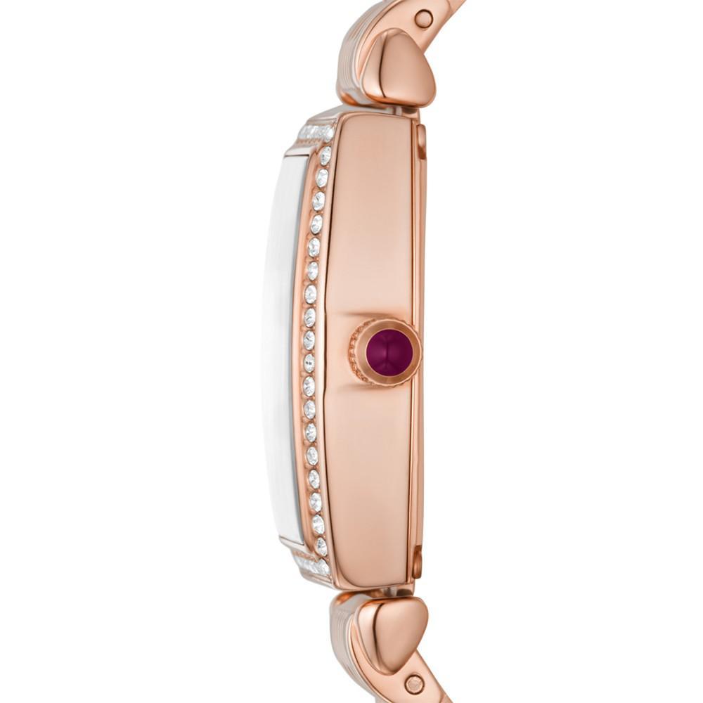 商品Emporio Armani|Women's Rose Gold-Tone Stainless Steel Bracelet Watch 26mm,价格¥2714,第4张图片详细描述