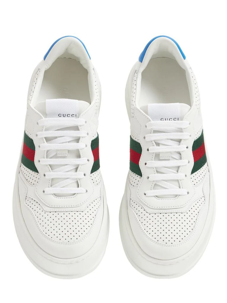 商品Gucci|50mm Chunky B Leather Sneakers,价格¥7504,第4张图片详细描述