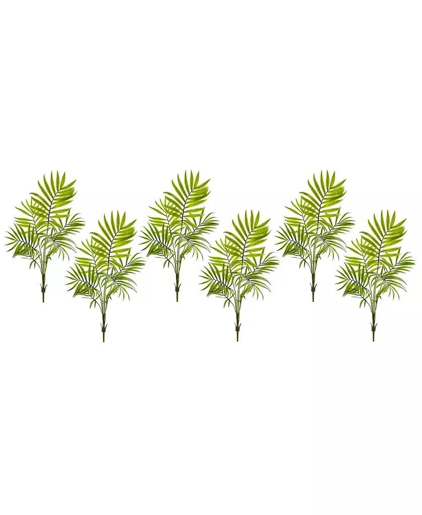 商品NEARLY NATURAL|6-Pc. Mini Areca Palm Artificial Bush Set,价格¥328,第3张图片详细描述